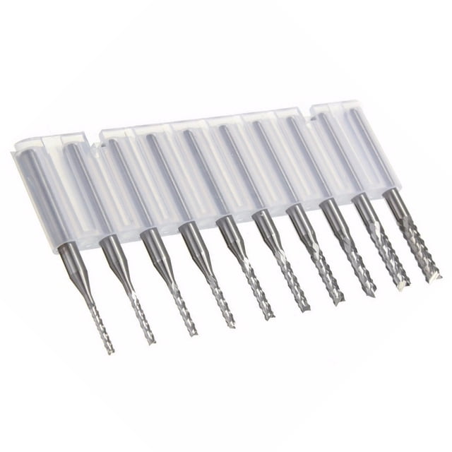 Eigraketly Fresa de maíz PCB de aleación, artesanía exquisita para amplia aplicación, fresa para extremo, 10 Uds. Herramientas eléctricas