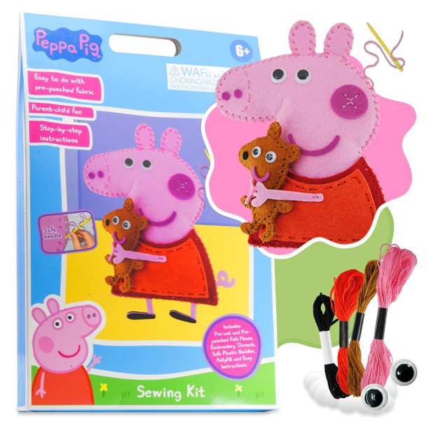 Kit de costura LUPPA My First para niños Peppa Pig con instrucciones