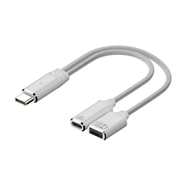 Adaptador USB C OTG con carga rápida de 100 W: ¡diseño de nailon y metal!