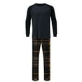 thumbnail image 5 of purcolt Mens Pajamas Set Long Sleeve Soft Pajamas for Men Sleepwear Pjs 2 Piece Lounge Sets Comfy Nightwear with Pockets S-3XL, 5 of 7