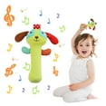 thumbnail image 2 of Loespoir Handheld Jingle Stick With Rattle, Musical Stuffed Animal Plush Toy, Attracting Baby's Attention, Compact Size Providing Entertainment & Companionship, Green, 2 of 7
