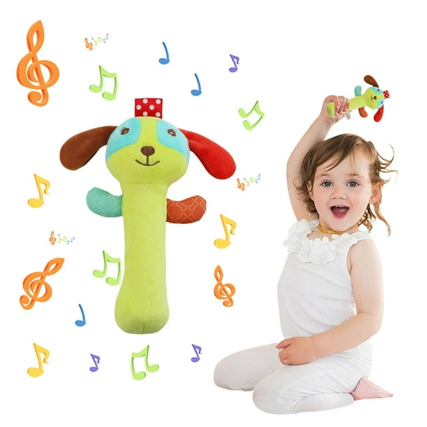 Juguetes de piscina, juguetes para bebés, juguetes para niños pequeños, sonajero de mano con varita sonajero, campana de tela