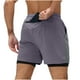 thumbnail image 2 of Pantalones Cortos de Cintura Elástica para Hombre con Bolsillos, Color Sólido, Cordón de Cintura Elástica Casual Y Bolsillos Pantalones Cortos para Hombres Verano Casual, 2 of 5