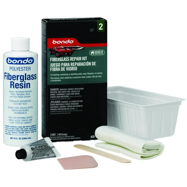 New 3M 420 Bondo 1/2 Pint Fiberglass Repair Kit,Each