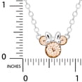 thumbnail image 4 of Disney Silver Plated Minnie Mouse Crystal Birthstone Necklace, 16", 4 of 5
