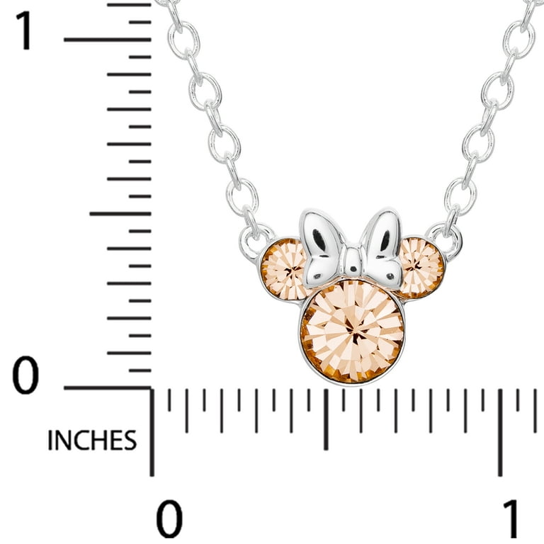 Disney minnie 2024 mouse birthstone necklace