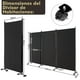 thumbnail image 3 of Costway Biombo Separador de 3 Paneles con Ruedas Pantallas de Privacidad de Habitaciones Alto 180cm Divisores para Hogar Oficina Domitorio, 3 of 10