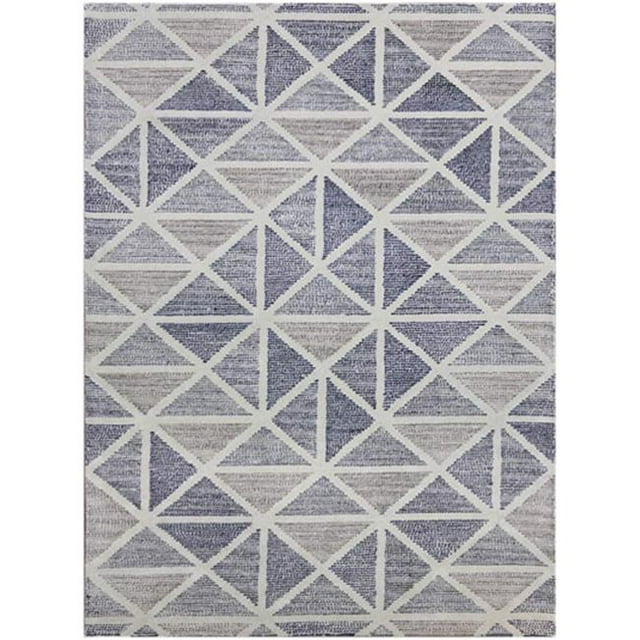 Amer Rugs VEC20811 Vector Hand Tufted Rug - Steel Blue, 8 x 11 ft.
