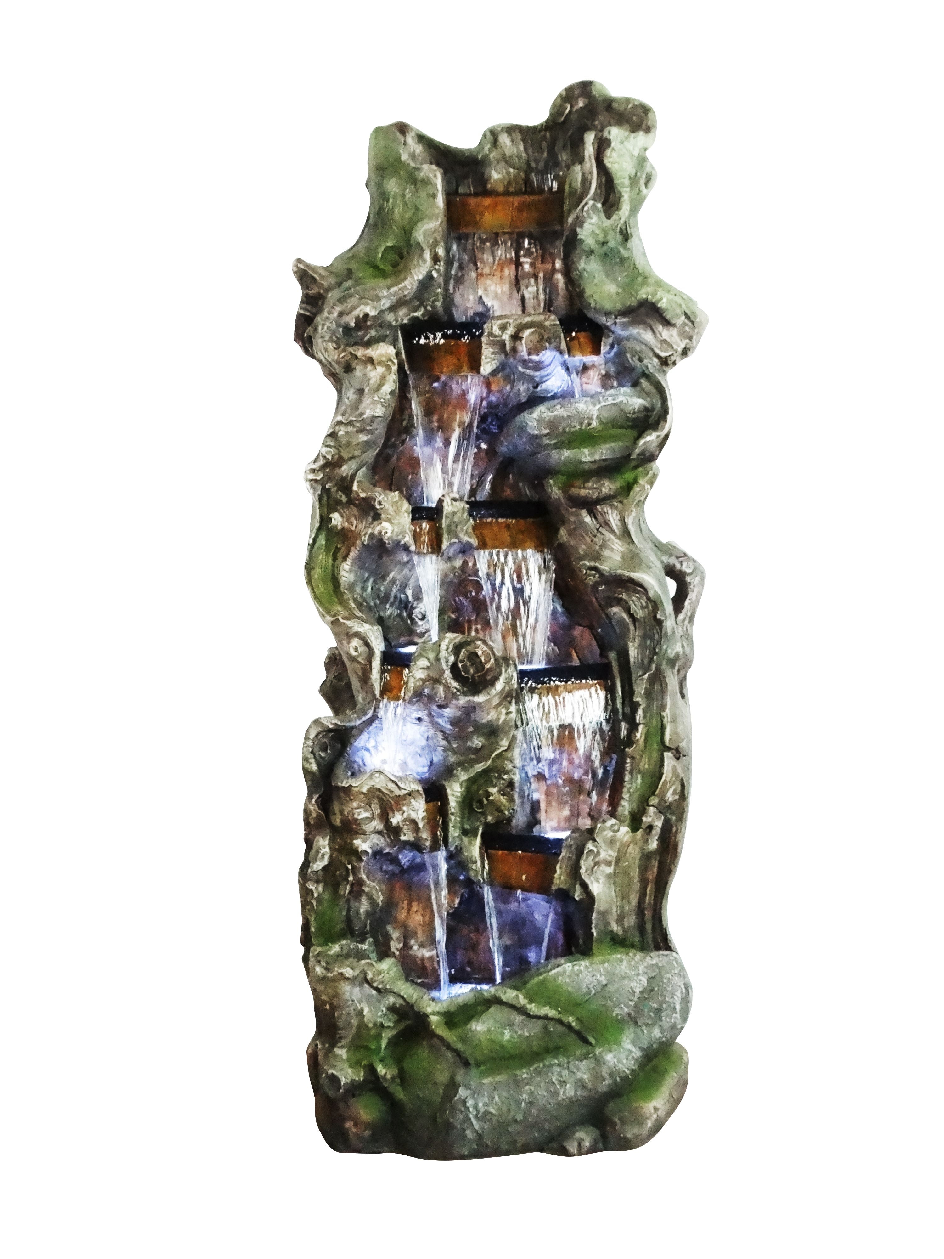 Alpine Corporation TVH170 Alpine Rainforest Waterfall Fountain, 87 Inch Tall Floor,... by Alpine