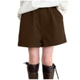 thumbnail image 7 of OGLCCG Girls Cotton Shorts Kids Athletic Running Sweat Shorts with Pockets Summer Casual Elastic Waist Beach Shorts 3-16 Years, 7 of 7