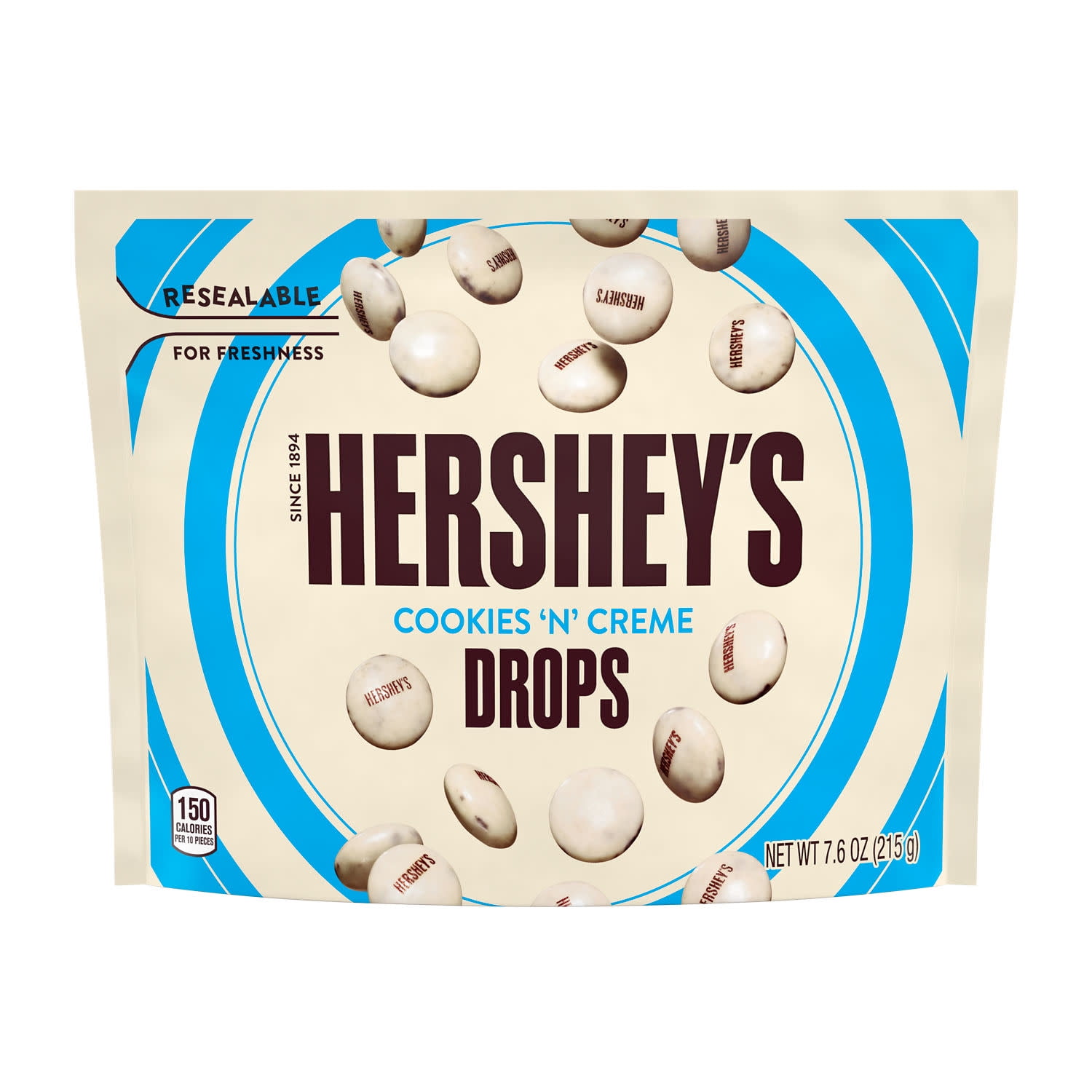 Hershey's Drops Cookies 'n' Creme Candy, Bag 7.6 oz