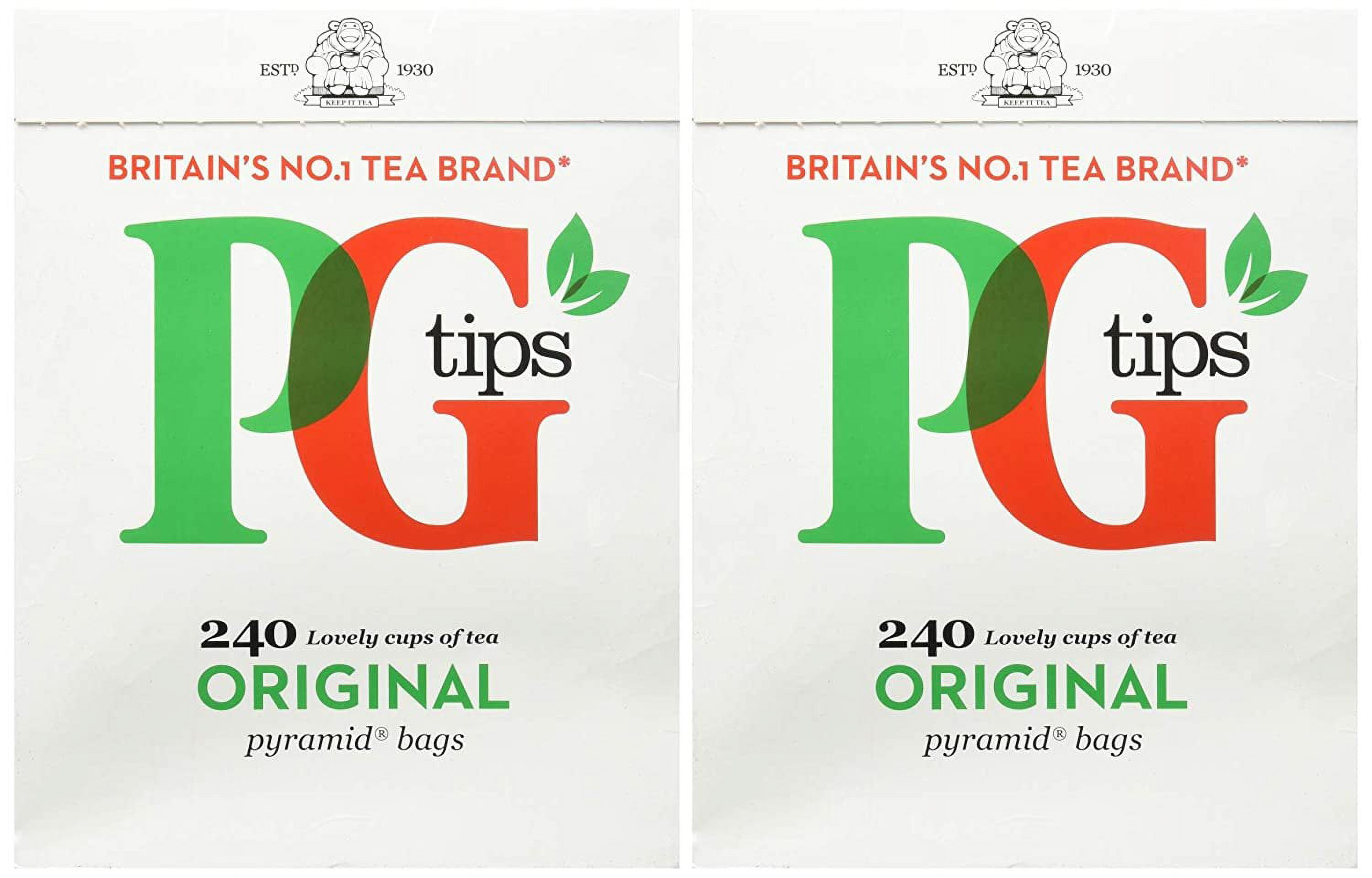 PG TIPS PYRAMID TEA BAGS (80)  Richmond's British Food Shoop