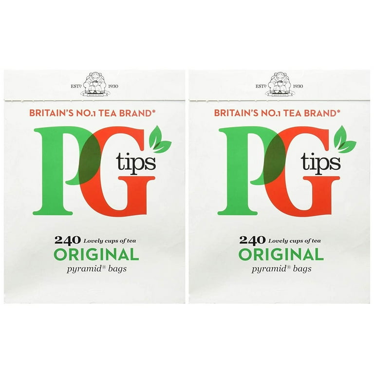 PG Tips Original Pyramid Britians No.1 English Black Tea Bags, 240 Count Box