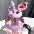 thumbnail image 5 of ACDANC 2026 New 1300Ml Water Bottle with Handle Lids Straws Leak-Proof Drinking Mug Bpa-Free Heat-Resistant Portable Water Cup for Sports Travel Office Red 1300Ml, 5 of 7