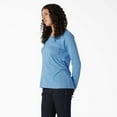 thumbnail image 3 of Dickies Women's Cooling Long Sleeve Pocket T-Shirt, Azure Blue, L, 3 of 5