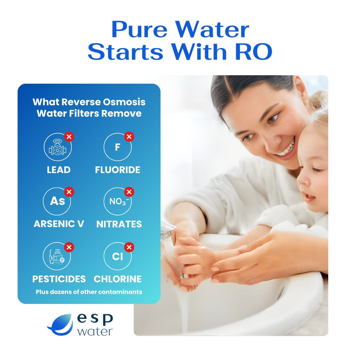 ESP Water Products Under-Sink Water Filters Multi Filter 5-Stage Replacement Pure Value Water Filters for Pure Value 5EZ50