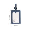 thumbnail image 3 of BE-TOOL PU Leather Luggage Tag Label Bag Pendant Removable Hanging Buckle for Suitcase Baggage Bag Handbag Universal, 3 of 7