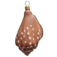 thumbnail image 2 of Brown Spotted Conch Seashell Polish Blown Glass Christmas Ornament Decorations, 2 of 3