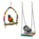 thumbnail image 1 of juguetes masticables tipo columpio para pájaros: hamaca con campana para loros, compatibles con periquitos pequeños, cacatúas, pinzones, guacamayos, loros y agapornis., 1 of 5