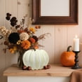 thumbnail image 6 of Artificial Pumpkin Decoration,7.87 Inch Harvest Decorative Pumpkin,Fake Halloween Pumpkin,Small Fake Pumpkin,Realistic Vegetable Ornament Pumpkins for Halloween, Fall and Thanksgiving Decor,White, 6 of 6