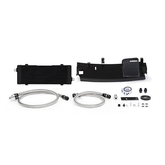 Mishimoto MMOC-RS-16BK Oil Cooler Heat Exchanger Kit Compatible With Ford Focus RS 2016-2018 Stealth Black