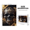 thumbnail image 4 of Rateoe Gold Pattern Black Skull Pattern Wooden Picture Puzzle ,1000 Piece Jigsaw Puzzle ,Family Fun Puzzle, Home Décor Puzzle, Gift Puzzle(Vertical style), 4 of 9