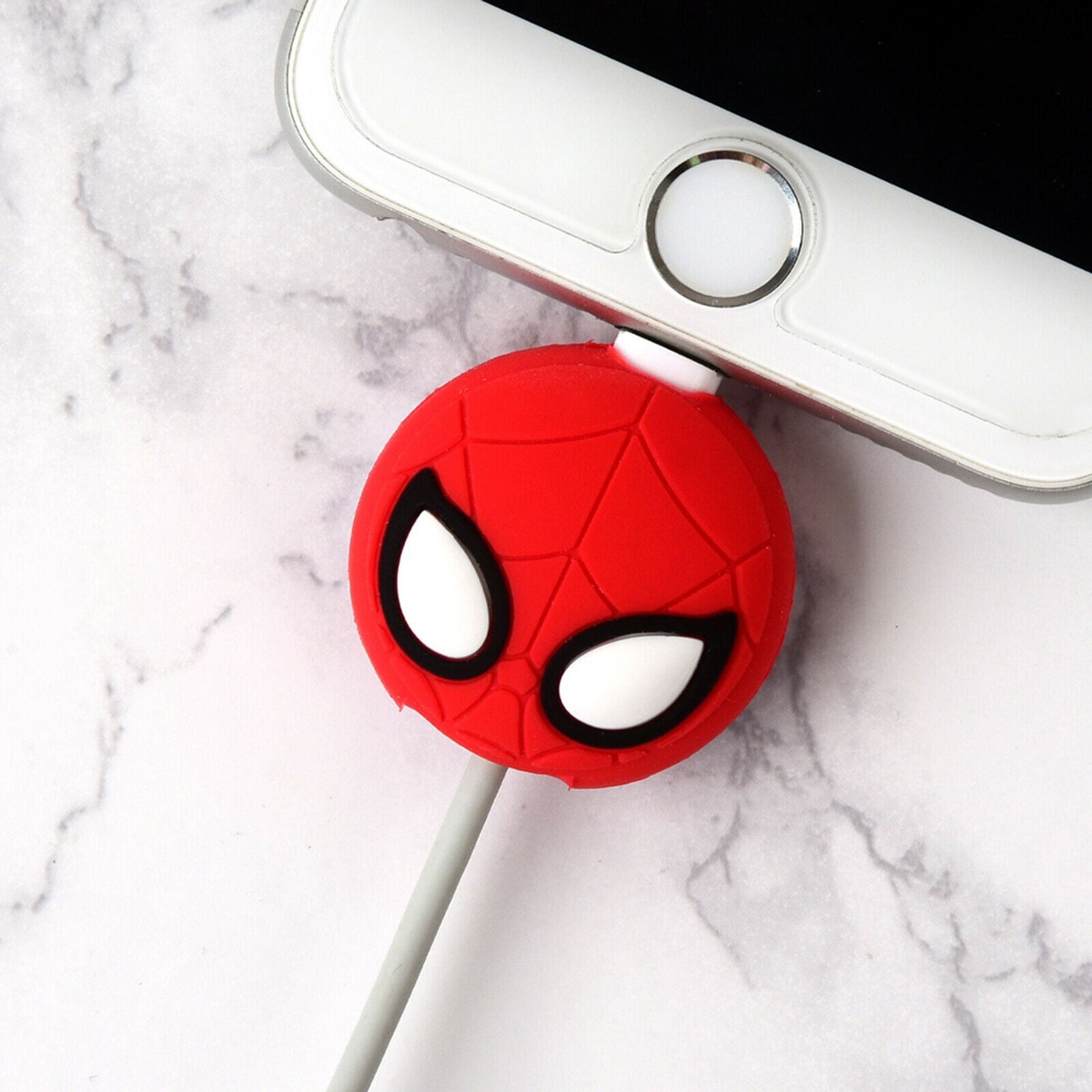 Marvel Avengers Spider Man Figure Cable Charger Protector / Cord