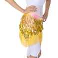thumbnail image 4 of 2 uds del vientre bor disfraz cadera bufanda para proteger bufanda moneda lentejues cinturón con sastrería Irregur y exterior exterior exterior Hugo Belly Dance Hip Bufanda, 4 of 10