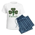 thumbnail image 5 of CafePress - Farrell Shamrock Women's Light Pajamas - Women's Short Sleeve Print T-Shirt and Pants Light Cotton Pajama Set, 5 of 7