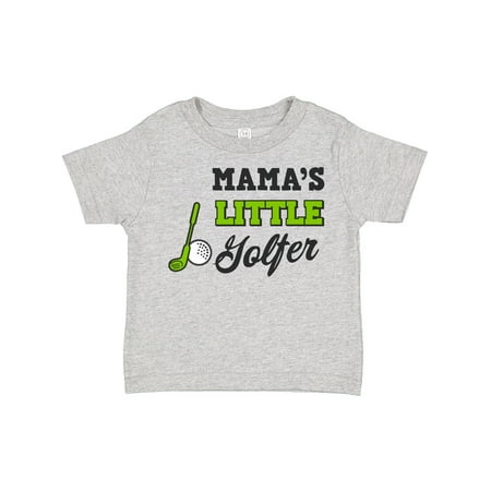 

Inktastic Mamas Little Golfer with Golf Club and Ball Gift Toddler Boy or Toddler Girl T-Shirt