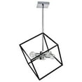 thumbnail image 2 of Dainolite 4 Light Pendant, Polished Chrome & Matte Black Finish, 2 of 4