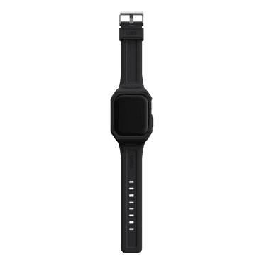 UAG Apple Unisex Silicone Watch Band 45mm with Case for iWatch Series 8 and 7 Scout Plus Black