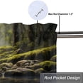 thumbnail image 5 of Forest Deer Rod Pocket Thermal Insulated Curtain Valance Farmhouse Animals Rustic Spring Wildlife Elk Window Treatment Valance Curtains for Bathroom 54 by 18 in, 1 Panel, 5 of 6