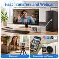 thumbnail image 4 of 5K Digital Camera 80MP, Wi-Fi Vlogging Camera with Dual Screen, 18X Zoom, Flash, 64GB Card, for Beginners and Teens, White, 4 of 10