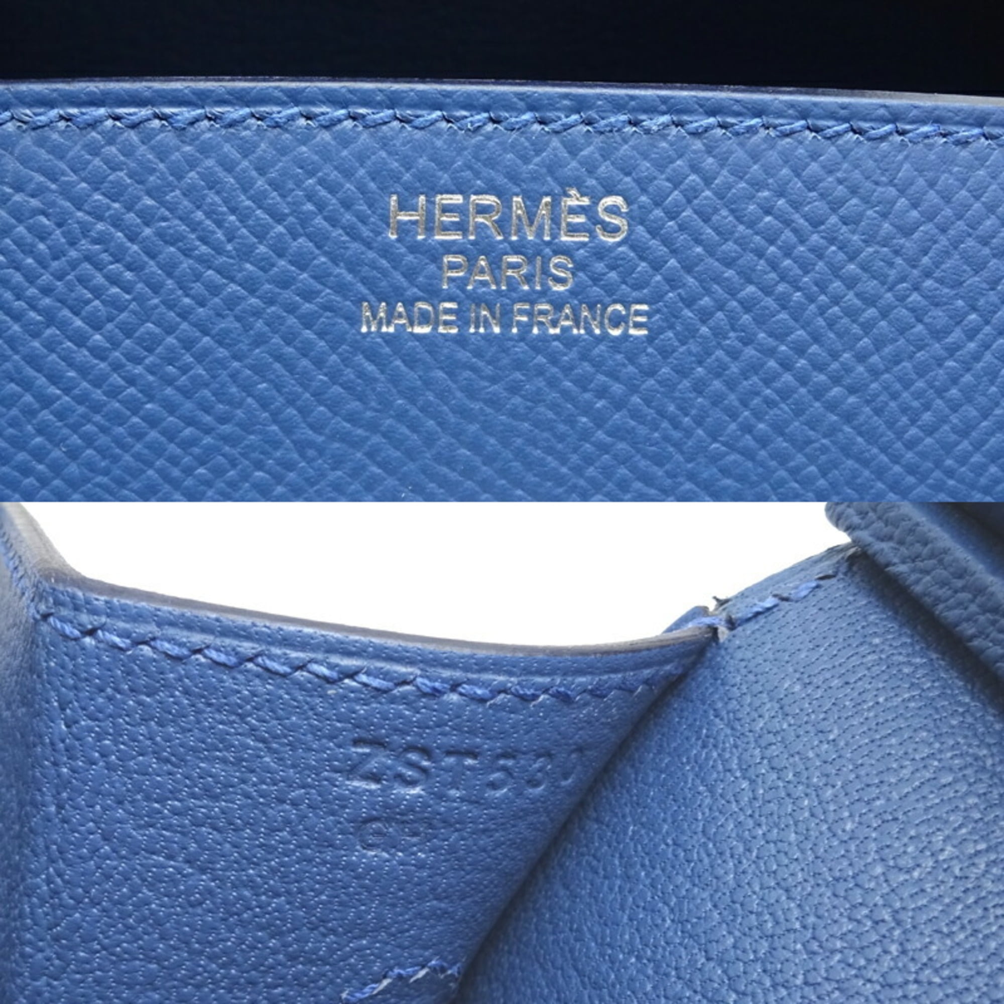 Authenticated Used Hermes Birkin Serie 35 Rainbow Z Engraved 
