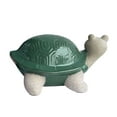 thumbnail image 3 of Mainstays 8 inch Ceramic Turtle Garden Decor Ceramic Statue Ornament Green Wave Shell Smiling, 3 of 5