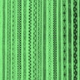 thumbnail image 1 of Ahgly Company Indoor Square Abstract Emerald Green Modern Area Rugs, 7' Square, 1 of 4
