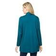thumbnail image 2 of Woman Within Plus Size 2-Fer Cardigan & Attached Lace Tunic, 2 of 6
