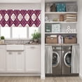 thumbnail image 5 of LALILO Kitchen Curtain Valance Ikat Ethnic Motif Artistic Rod Pocket Window Curtain 52"x 18" Set of 2, 5 of 5