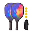 thumbnail image 4 of Pickleball Paddles Pickleball Racquets Includes 2 Rackets 4 Pickleballs Comfort Grip Professional Pickle Ball Racket for Kids Style B, 4 of 8