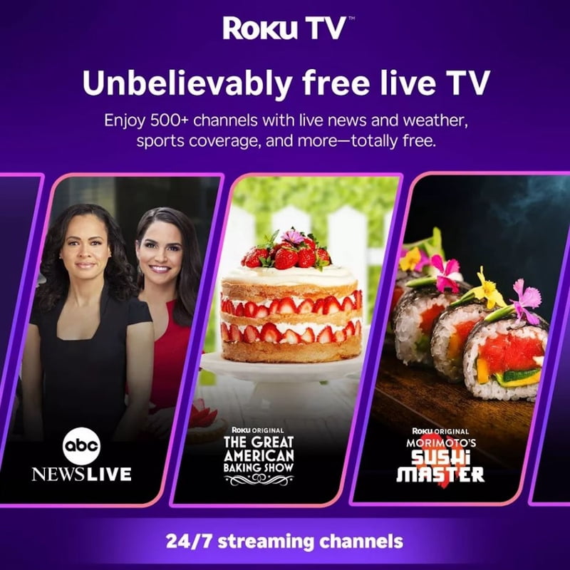 Hiro Roku TV 40" 1080p Full HD Smart Roku TV with Dolby Audio for Streaming gallery view