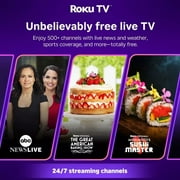 Restored Hiro Roku 24 720p HD Smart Flat Screen LED Roku TV with Dolby Audio for Streaming H24C2C4