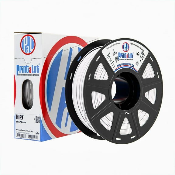 Printalot | HIPS White Filament | 1kg (2.2 lbs) - 1.75mm