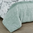 thumbnail image 4 of EvJk 7-Piece Embroidered Print Comforter Set – King Size Bedding Set with Decoratvie Pillow, Soft & Stylish Quilt for Bedroom, 4 of 12
