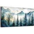 thumbnail image 1 of Imagen de un paisaje forestal nebuloso — Arte decorativo para el hogar, 1 of 6