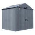 thumbnail image 4 of Arrow Elite Steel Storage Shed, 6x6, Cool Grey, 4 of 9