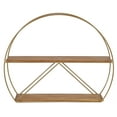 thumbnail image 3 of Kate and Laurel C-Shape Floating Shelves, 5.12" x 25.98", Brown, 3 of 6