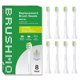 thumbnail image 1 of Brushmo Cabezales de Repuesto Compactos Blanqueadores Compatibles con Mangos Philips Sonicare Click-on, Cerdas DuPont de Firmeza Media con Forma de Diamante, BM678W, Paquete de 8, Color Blanco., 1 of 2