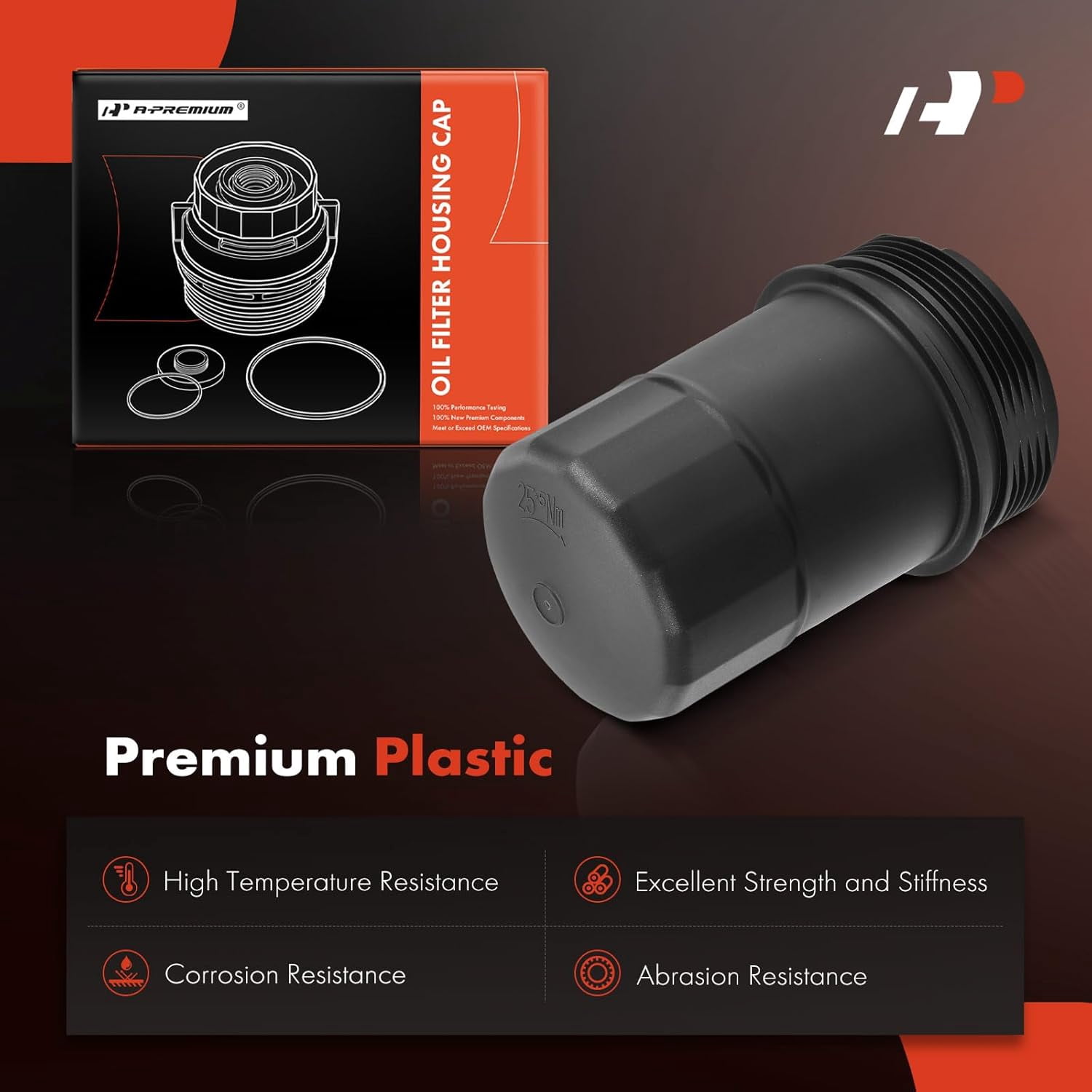 A-Premium Oil Filter Housing Cover Cap Compatible with Mercedes-Benz C300 C350 C400 E350 E400 GLK350 GLS450 ML400 SLK350 C43 AMG E43 AMG 3.0L 3.5L Fits select: 2017 MERCEDES-BENZ GLS 450 4MATIC