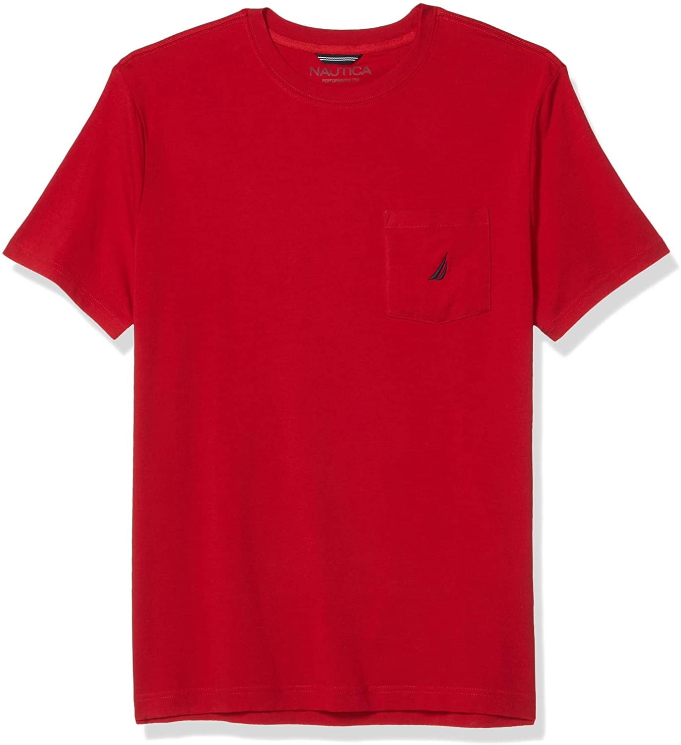 Nautica Men's Big and Tall Solid Pocket T-Shirt, red, 6X | Walmart Canada